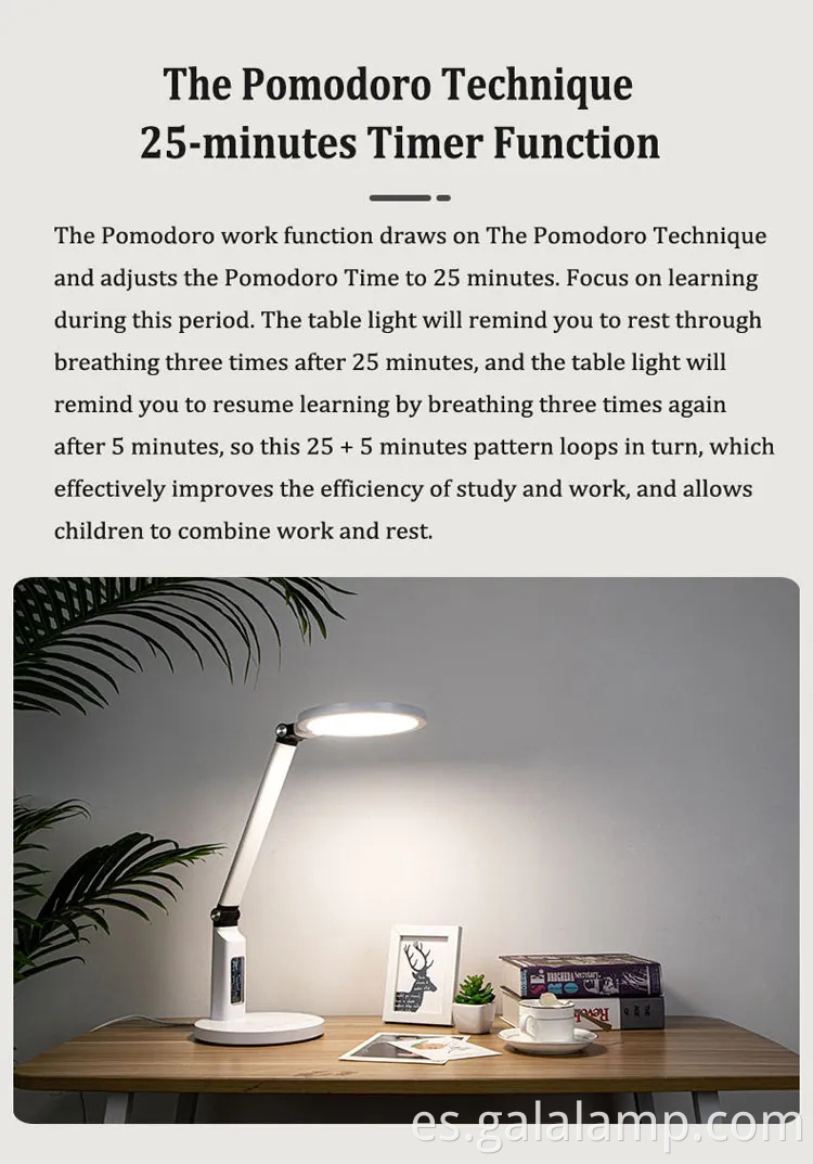 Lámpara táctil de bloqueo de luz azul brillante para niños 'habitaciones